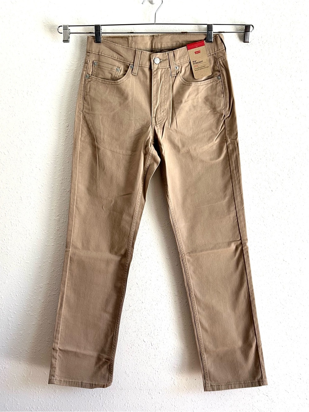 Levi's 514 Straight Leg Jeans Men's Size 30x32 Beige Stretch Twill Regular Fit